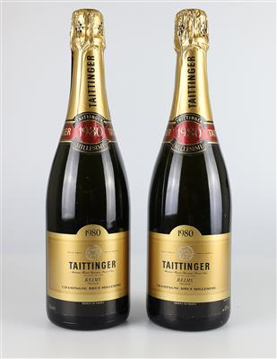 1980 Champagne Taittinger Millésime Brut, 2 Flaschen, in OVP - Víno a lihoviny