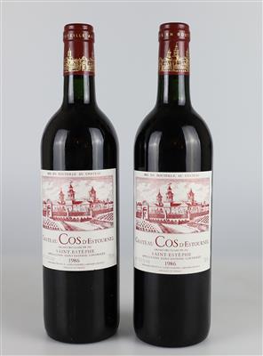 1986 Château Cos d'Estournel, Bordeaux, 92 CellarTracker-Punkte, 2 Flaschen - Vini e spiriti