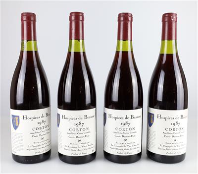 1987 Corton Grand Cru AOC Cuvée Docteur-Peste, Hospices de Beaune, Burgund, 4 Flaschen - Vini e spiriti