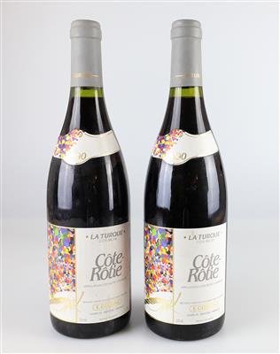 1990 Côte-Rôtie AOC La Turque, E. Guigal, Rhône, 98 Parker-Punkte, 2 Flaschen - Víno a lihoviny