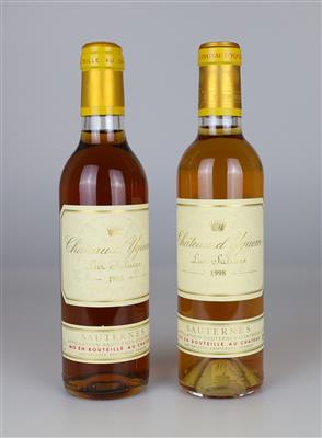 1993 + 1998 Château d'Yquem, Bordeaux, 91 CellarTracker-Punkte, 2 Halbflaschen - Wines and Spirits