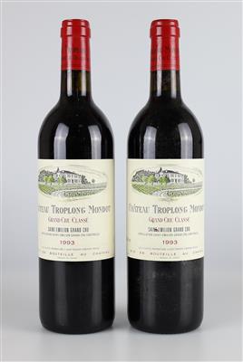1993 Château Troplong Mondot, Bordeaux, 89 CellarTracker-Punkte, 2 Flaschen - Vini e spiriti