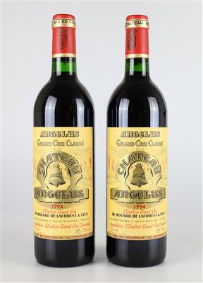 1994 Château Angélus, Bordeaux, 92 CellarTracker-Punkte, 2 Flaschen - Vini e spiriti