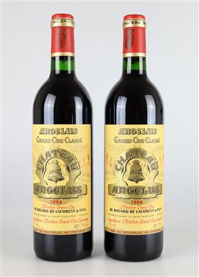 1994 Château Angélus, Bordeaux, 92 CellarTracker-Punkte, 2 Flaschen - Víno a lihoviny