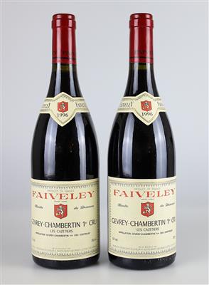 1996 Gevrey-Chambertin 1er Cru Les Cazetiers AOC, Domaine Faiveley, Burgund, 89 CellarTracker-Punkte, 2 Flaschen - Víno a lihoviny