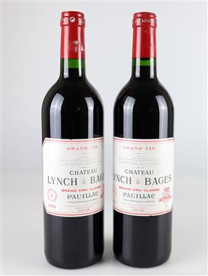 1998 Château Lynch Bages, Bordeaux, 91 CellarTracker-Punkte, 2 Flaschen - Víno a lihoviny