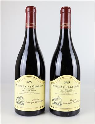 2003 Nuits-Saint-Georges 1er Cru La Richemone AOC, Domaine Perrot-Minot, Burgund, 95 Wine Spectator-Punkte, 2 Flaschen - Die große Oster-Weinauktion powered by Falstaff