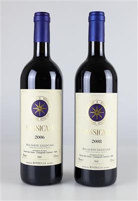 2006 und 2008 Sassicaia Bolgheri DOC, Tenuta San Guido, Toskana, 96 Parker-Punkte, 2 Flaschen - Die große Oster-Weinauktion powered by Falstaff