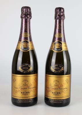 1978 Champagne Veuve Clicquot Ponsardin Carte Or Brut, Frankreich, 2 Flaschen - Víno a lihoviny