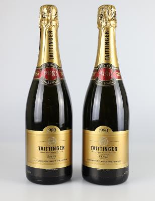 1980 Champagne Taittinger Millesime Brut, Frankreich, 2 Flaschen - Vini e spiriti