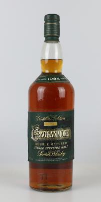1984 Cragganmore Double Matured Single Spreyside Malt Scotch Whisky, Schottland, Literflasche in OVP - Víno a lihoviny