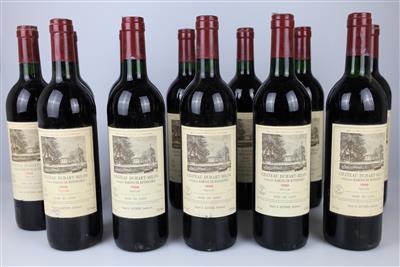 1988 Château Duhart-Milon, Bordeaux, 90 Cellar Tracker-Punkte, 12 Flaschen in OHK - Víno a lihoviny