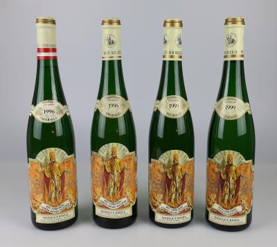 1996, 1997, 1999, 1999 Grüner Veltliner Ried Loibenberg Smaragd, Weingut Knoll, Wachau, 4 Flaschen - Víno a lihoviny