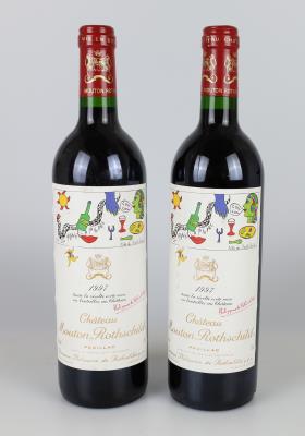 1997 Château Mouton Rothschild, Bordeaux, 91 Cellar Tracker-Punkte, 2 Flaschen - Víno a lihoviny