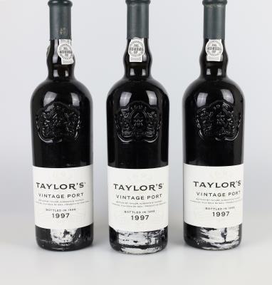 1997 Taylor's Vintage Port DOC, Taylor’s, Portugal, 96 Parker-Punkte, 3 Flaschen - Vini e spiriti