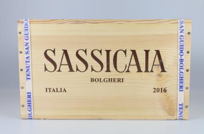 2016 Sassicaia Bolgheri Sassicaia DOC, Tenuta San Guido, Toskana, 100 Parker-Punkte, 6 Flaschen, in OHK - Vini e spiriti