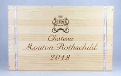 2018 Château Mouton Rothschild, Bordeaux, 99 Parker-Punkte, 6 Flaschen, in OHK - Víno a lihoviny