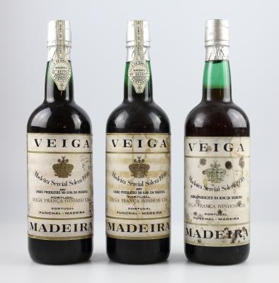 1930 Madeira Sercial Solera Madeira DOC, Veiga Franca, Portugal, 0,7 l, 3 Flaschen - Víno a lihoviny