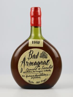 1940 Bas Armagnac AOC, Domaine de Saoubis, Frankreich, 0,7 l, in OHK - Víno a lihoviny