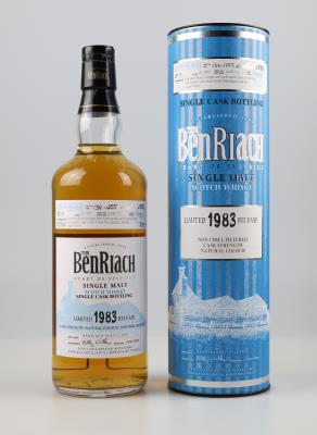 1983 Single Malt Scotch Whisky Single Cask Strength Limited Release, Ben Riach Distillery, Schottland, 0,7 l, in OVP - Víno a lihoviny