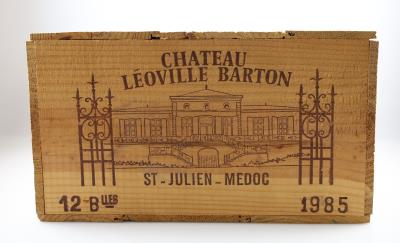 1985 Château Léoville Barton, Bordeaux, 95 Parker-Punkte, 12 Flaschen, in OHK - Víno a lihoviny