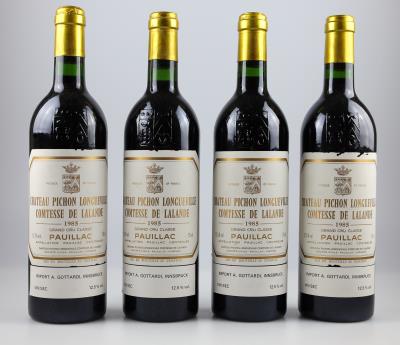 1985 Château Pichon Longueville Comtesse de Lalande, Bordeaux, 93 Cellar Tracker-Punkte, 4 Flaschen - Víno a lihoviny