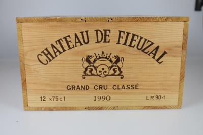 1990 Château de Fieuzal, Bordeaux, 91 Wine Spectator-Punkte, 12 Flaschen, in OHK - Víno a lihoviny