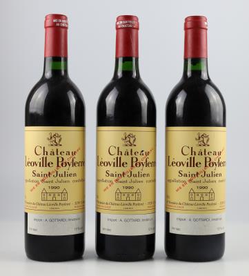 1990 Château Léoville Poyferré, Bordeaux, 97 Parker-Punkte, 3 Flaschen - Vini e spiriti