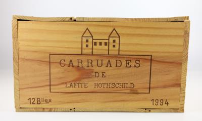 1994 Carruades de Lafite, Château Lafite-Rothschild, Bordeaux, 89 Falstaff-Punkte, 12 Flaschen, in OHK - Víno a lihoviny