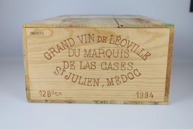 1994 Château Léoville Las Cases, Bordeaux, 91 Cellar Tracker-Punkte, 12 Flaschen, in OHK - Víno a lihoviny