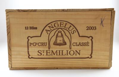 2003 Château Angélus, Bordeaux, 98 Parker-Punkte, 12 Flaschen, in OHK - Vini e spiriti