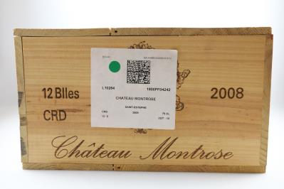 2008 Château Montrose, Bordeaux, 93 Falstaff-Punkte, 12 Flaschen, in OHK - Víno a lihoviny