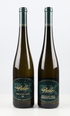 2015 Grüner Veltliner Ried Dürnsteiner Kellerberg Smaragd und 2012 Grüner Veltliner »M« Smaragd, Weingut F. X. Pichler, Wachau, 96 Falstaff-Punkte und 94-96 Falstaff-Punkte, 2 Flaschen - Wines and Spirits powered by Falstaff