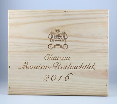 2016 Château Mouton Rothschild, Bordeaux, 100 Parker-Punkte, 3 Flaschen, in OHK - Vini e spiriti