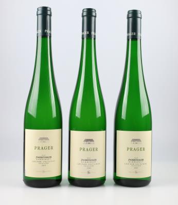 2019, 2020, 2021 Grüner Veltliner Ried Zwerithaler Kammergut Smaragd, Weingut Prager, Wachau, 3 Flaschen - Víno a lihoviny