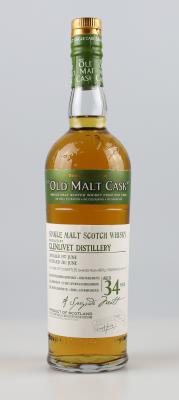 34 Years Single Malt Scotch Whisky from one Cask, The Glenlivet, Schottland, 0,7 l, in OVP - Víno a lihoviny