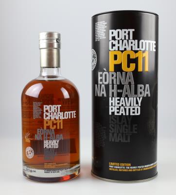 Port Charlotte PC11 Enòrna Na H-Alba Heavily Peated Single Malt Scotch Whisky, Bruichladdich, Schottland, 0,7 l, in OVP - Die große Oster-Weinauktion powered by Falstaff