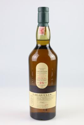 18 Years Old Lagavulin Islay Single Malt Scotch Whisky, distilled in 2016, Lagavulin, Schottland, 0,7 l - Víno a lihoviny