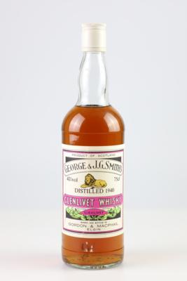 1940 George & J. G. Smith's Glenlivet Vintage Single Malt Scotch Whisky, Gordon & MacPhail, Schottland, 0,7 l - Vini e spiriti