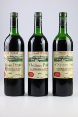 1986 Château Pavie, Bordeaux, 91 Cellar Tracker-Punkte, 3 Flaschen - Wines and Spirits powered by Falstaff