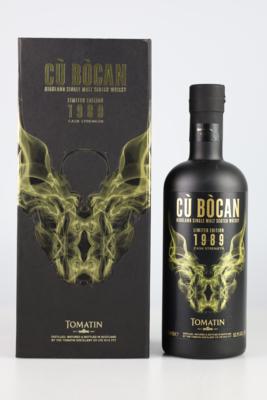 1989 Cù Bòcan Limited Edition Cask Strength Highland Single Malt Scotch Whisky, Cù Bòcan, Schottland, 0,7 l, in OVP - Víno a lihoviny