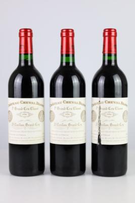 1996 Château Cheval Blanc, Bordeaux, 93 Cellar Tracker-Punkte, 3 Flaschen - Vini e spiriti
