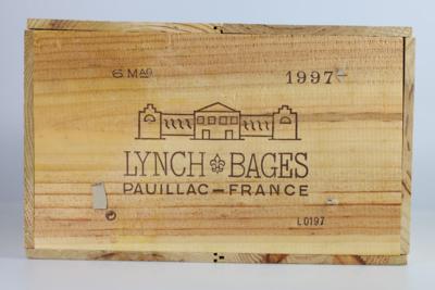 1997 Château Lynch-Bages, Bordeaux, 89 Cellar Tracker-Punkte, 6 Flaschen Magnum in OHK - Víno a lihoviny