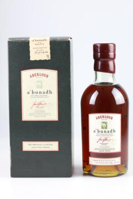 1999 Aberlour a'Bunadh Batch 6 Single Malt Scotch Whisky, Aberlour Distillery, Schottland, 0,7 l - Víno a lihoviny