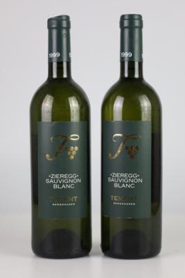 1999 Sauvignon Blanc Ried Zieregg, Weingut Tement, Steiermark, 90 Falstaff-Punkte, 2 Flaschen - Víno a lihoviny