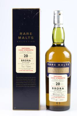 20 Years Old Brora Rare Natural Cask Strength Limited Edition Single Malt Scotch Whisky, distilled in 1975, Brora Distillery, Schottland, 0,7 l - Die große Herbst-Weinauktion powered by Falstaff