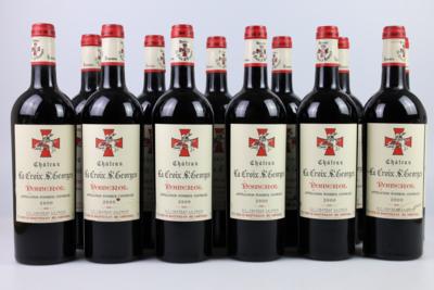 2000 Château La Croix S. Georges, Bordeaux, 95 Parker-Punkte, 12 Flaschen, in OHK - Vini e spiriti