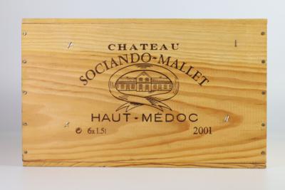 2001 Château Sociando-Mallet, Bordeaux, 91 Cellar Tracker-Punkte, 6 Flaschen Magnum in OHK - Wines and Spirits powered by Falstaff