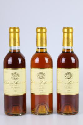 2001 Château Suduiraut, Bordeaux, 98 Falstaff-Punkte, 3 Flaschen halbe Bouteille - Víno a lihoviny