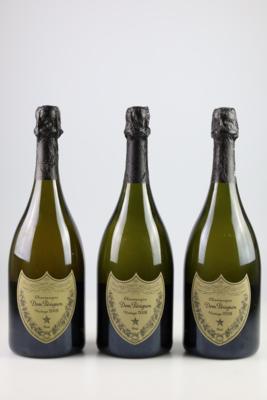 2008 Champagne Dom Pérignon Vintage Brut, Champagne, 100 Falstaff-Punkte, 3 Flaschen - Vini e spiriti